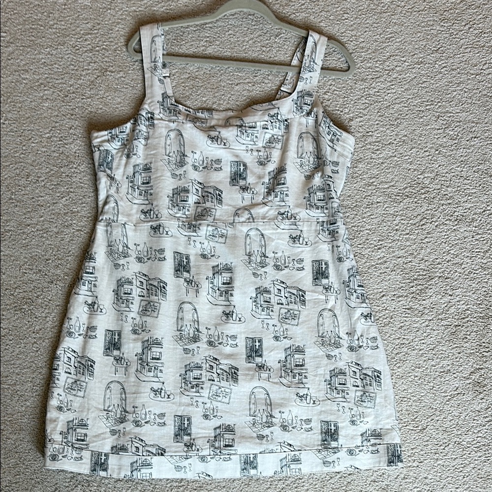 Abercrombie & Fitch Short Linen Blend Dress